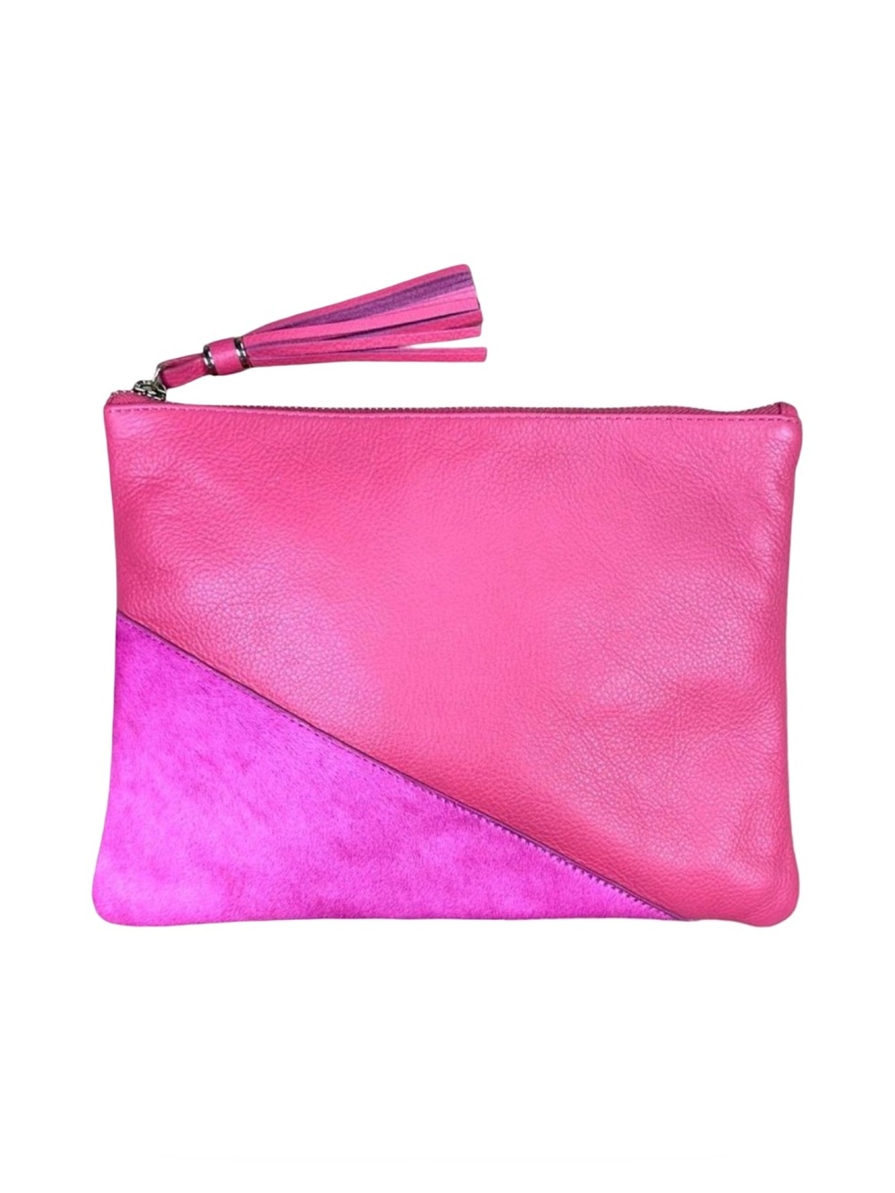 Chico’s Pink ColorBlock Clutch - 10" x 8"